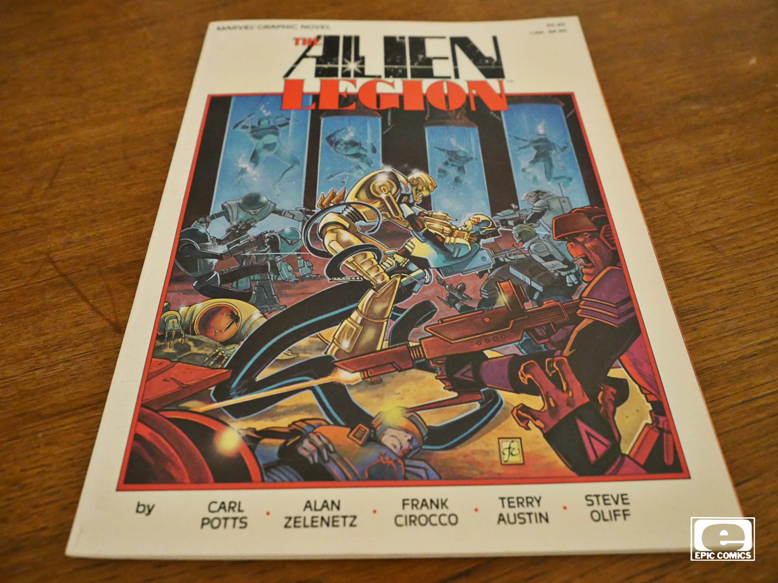 No.4 Vol.2 1988 Signed by Carl Potts with Certificate Alien Legion 